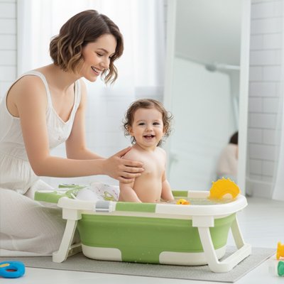 Baignoire bébé pliable