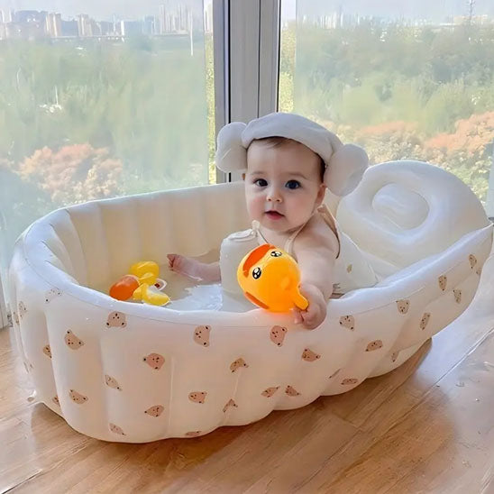 Baignoire bébé DOYÉ bébé dans bain avec jouet de bian en canat