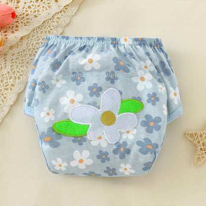 Couche lavable fleur 