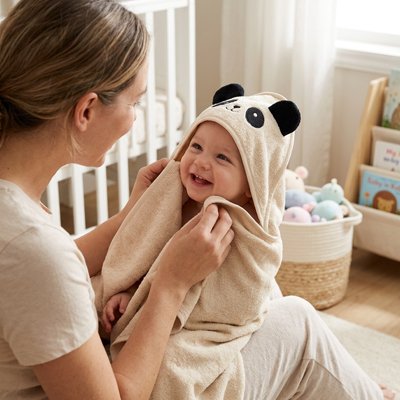 Cape de bain bébé 