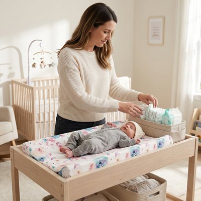 Housse matelas à langer 