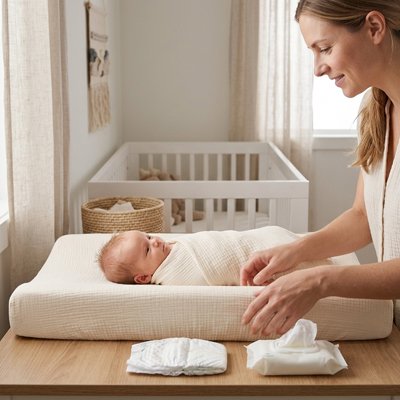 Housse matelas à langer 
