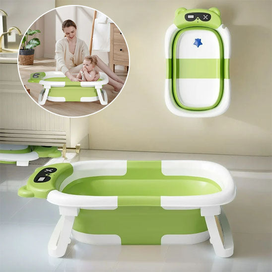 Baignoire bébé sur pied | Ergonomique pliable